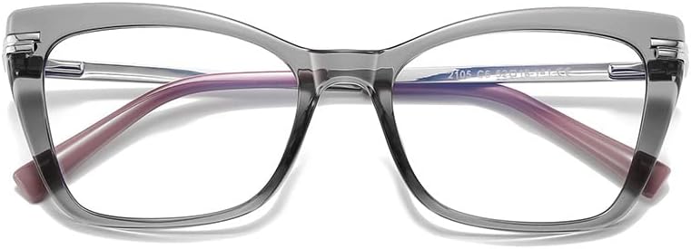 Resvio za čitanje naočala za žene muške puni okvir trendovske čitanje proljetnih šarki prozirno sivo