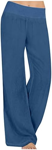 Zhensanguo hlače za žene labave hlače dugih nogu širokih struka s džepovima