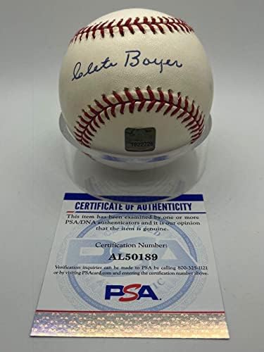 Clete Boyer potpisao autogram 2001 Topps Archives Reserve Baseball PSA DNA - Autografirani bejzbols