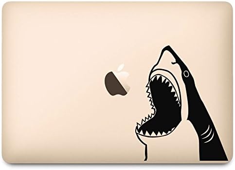 Crni morski pas koji skače s vodene naljepnice za 12 laptop
