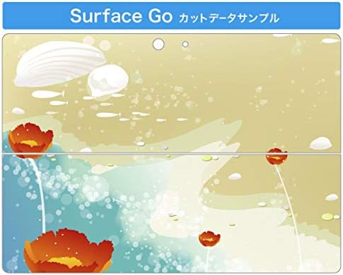 Poklopac naljepnice Igsticker za Microsoft Surface Go/Go 2 Ultra tanki zaštitni naljepnice za zaštitu tijela 001410 Cvjetna morska
