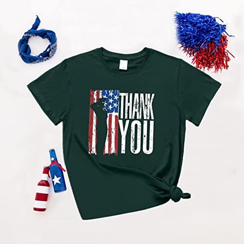 Majice 4. srpnja, Ženske košulje, tunike s izrezom u obliku slova u i kratkim rukavima, prugasti vrhovi s američkom zastavom, domoljubna