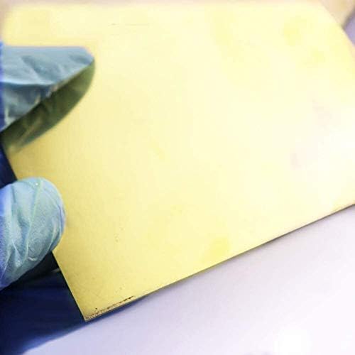 Umky mesing ploča s mesinganom listom Zlatni film folija ploča H62 DIY debljina lima 0,5 mm, širina 300 mm, dugačka 500 mm/19. 68inch