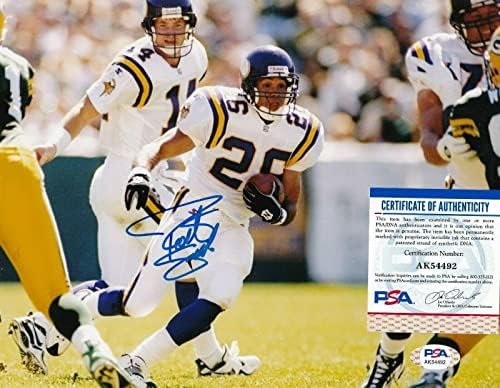 Robert Smith Minnesota Vikings PSA Autentificirana akcija potpisana 8x10 - Autografirane NFL fotografije