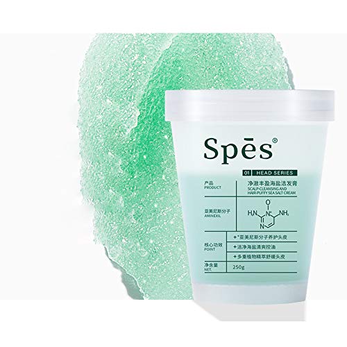 SPES čišćenje vlasišta i kosa natezani šampon krem ​​morske soli, kontrola za pročišćavanje ulja i čišćenje kose, svježi šampon za