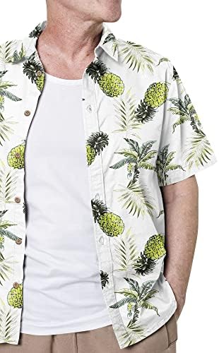 Muškarci aloha cvjetna ležerna gumba dolje havajska košulja s kratkim rukavima