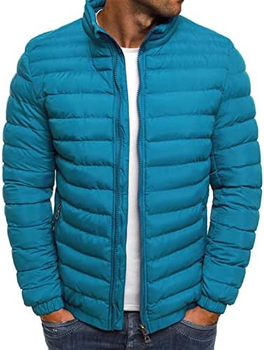 ADSSDQ muški kaput, zimski kaputi muškarac plus modno kampiranje dugih rukava s patentnim zatvaračima jakna solidna srednja težina
