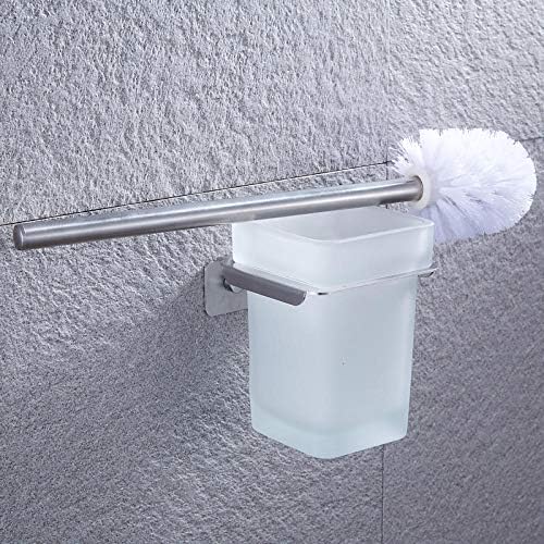 Guojm kupaonica Opskrba kupaonica dodatak od nehrđajućeg čelika četkani kvadratni držač za toaletni četkica WC WOT WC WOT WOT WOT SET-MURT