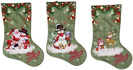 Deflab čarape velike zelene božićne čarape poklon torbe, dječje čarape, božićne ukrase, poklon vrećice, božićne čarape božićne čarape