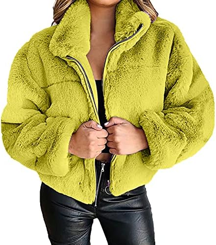 Veliki kaputi dugih rukava Žene prilično zimske kaputa bez ovratnika Čvrsta aktivna labava upozorenja prema ženama