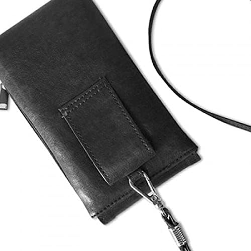 Žiraffe životinjsko umjetno zrno ilustracija uzorka telefona torbica za novčanik viseća mobilna vreća crni džep