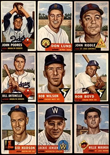 1953. Topps bejzbol visoki broj Kompletni set VG/EX