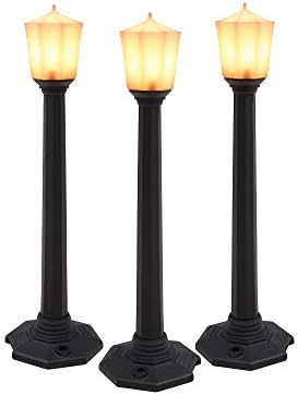 Klasične ulične svjetiljke - crni 3 -pack
