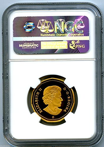 Kanada srebrni dokaz loonie dolar .9999 Fine Gilt Gold Loon Prvo izdanje UCAM $ 1 PF70 NGC