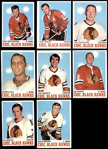 1970-71 Topps Chicago Blackhawks Team Set Chicago Blackhawks VG+ Blackhawks