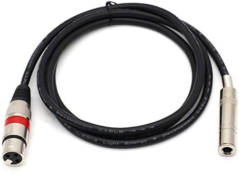 6,35 mm adapter kabel 1/4 & 34; od utikača do priključnice, četvrt inča od / do 3-pinskog priključnog kabela