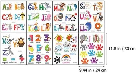 Toyvian slova naljepnica obojena broj vremenska naljepnica abeceda naljepnica naljepnica umjetnost, smiješno pismo o crtanom slovu