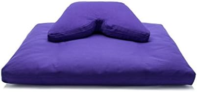Ljubičasta heljdina ljuska jastuk i pamučno Udaranje jastuk za meditaciju set jastuka za meditaciju