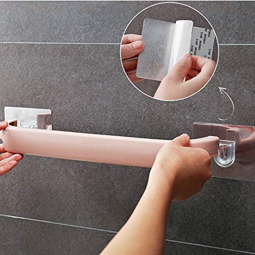 UXZDX samoljepljivi držač ručnika stalak zidni zidni vješalica za ručnike za ručnike za ručnik za ručnik polica kotrljač viseća kuka