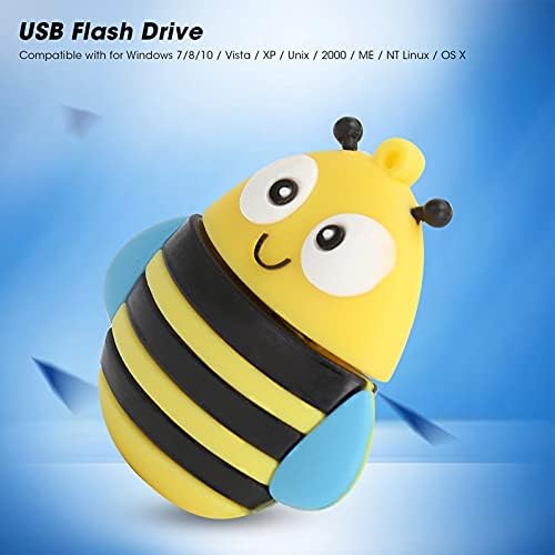 USB Flash pogon Storage Storage HighSpeed ​​Transmission Dijeljenje crtića 3D pčelinja modela žuti utikač i igrajte slatki modni pendrive