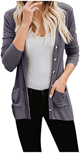 Ženski džemperi 2023 pletene majice kardigan modni džep labavi pleteni rok s dugim rukavima kardigan gornja tunika