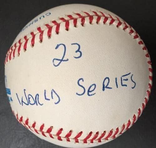 Frank Crosetti potpisao je Stat American League Baseball, PSA COA - Autografirani bejzbols