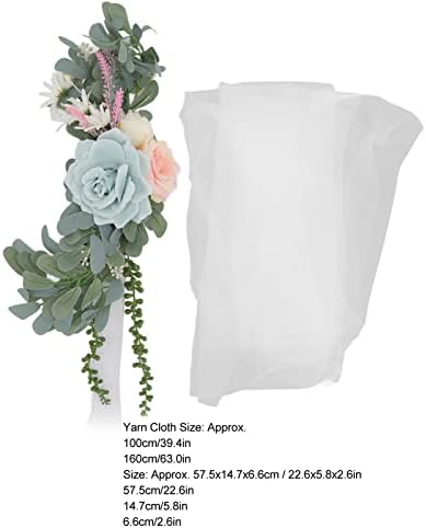 Cvijet vlizo chback, ravne linije Izdvajanje umjetnog vjenčanja chdecorations jednostavne instalacijske pređene tkanine fini miris