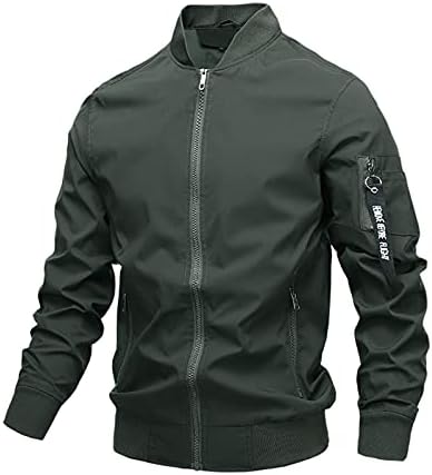 Bomber jakna za muškarce motociklističke jakne - džepni vjetrobranski puni zip zima topli podstavljeni kaputi nadmašuju plus veličina