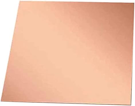 Nianxinn bakreni lim folija bakreni list ljubičasta bakrena ploča 6 različitih veličina debela 1. 5 mm za zanat, ručno izrađeni materijal,