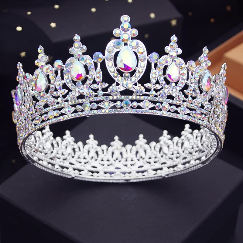 Prekrasna kristalna vjenčana kruna tijara nevjesta krunice kraljevske Kraljice večernja tijara Maturalna Večer vjenčani ukrasi za kosu