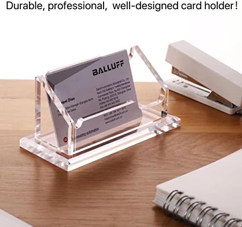 SANRUI Vlasnik posjetnice za stol Clear Acrilic Visice Card Display Visice Card Stand Office