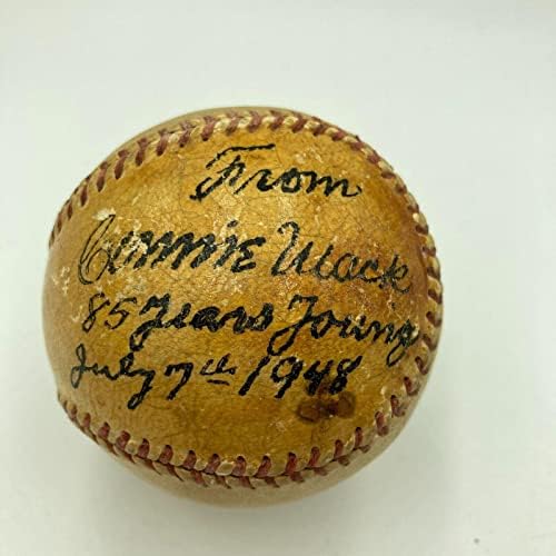 Connie Mack 85 godina mladih 1948 Singl potpisani bejzbol JSA CoA - Autografirani bejzbols