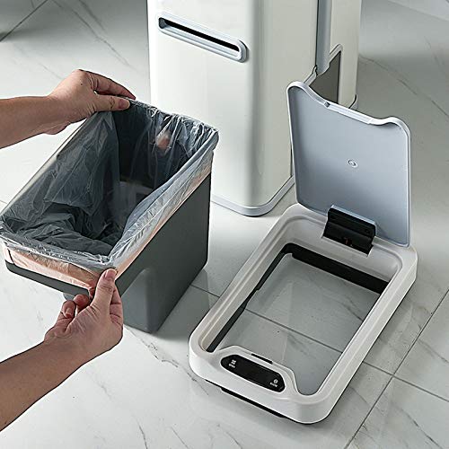 Kante za smeće bucket kućanstvo pametna indukcijska kupaonska kanta za smeće s toaletnom četkom i kutijom za maramice automatski nehrđajući