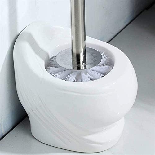 1STCHOICE WC -četke i držači bijela kupaonica za čišćenje četkica s postoljem set keramika+četkica za toaletni četkica od nehrđajućeg