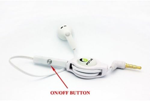 Bijela uvlačenja od 3,5 mm Mono Handsfree slušalice Slušalica s jednim ušima s mikrofonom za sprint samsung nexus s 4G, sprint samsung