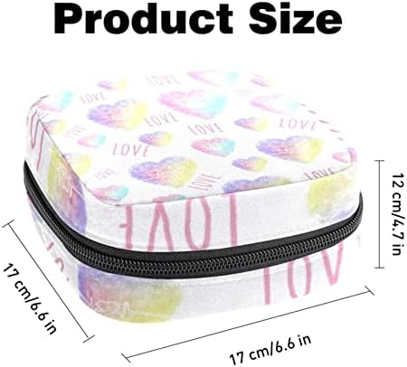 U boji Srce sanitarna torba za skladištenje ubrusa, menstrualne jastučiće gaćice obloge tampona ženstveni proizvod s patentnim zatvaračem