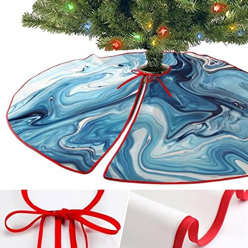 Mramorna umjetnička slika plavi prah božićno drvce suknja vintage xmas ukrasi božićni ukrasi za prazničnu novogodišnju zabavu