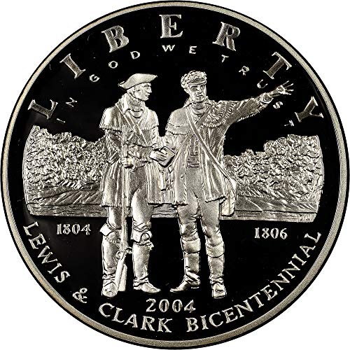 2004. P Lewis i Clark dvogodišnji prigodni dokaz srebrni dolar DCAM MINT