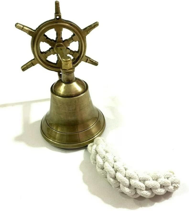 Nautički pomorski mesingani kotač zid zvona 3 inčni brodski zid viseće zvono zidno zvono za dekor po boljem kupuju rukotvorinu