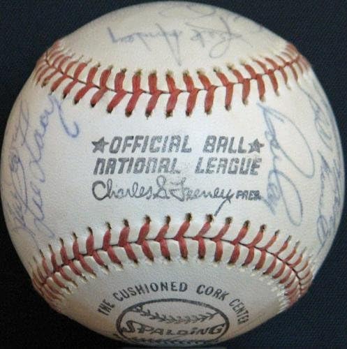 1977. Tim prvaka Nacionalne lige Los Angeles Dodgers potpisao je bejzbol PSA DNK - Autografirani bejzbol