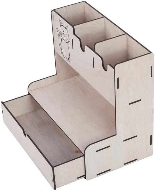 Krupasadhya MDF drveni kvadratni oblik polica za skladištenje za stol | Dnevna soba | Spavaća soba | Kuhinja skladište | Kupaonica