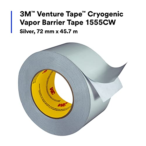 3M Talc Venture Tape Cryogenic Vapor Barier Tape 1555CW, Adhezija hladnog vremena, UL723 Classified, 2,83 u x 50 m