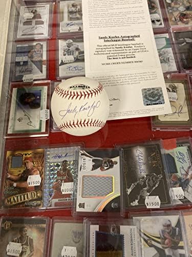 Sandy Koufax potpisala je službeni bejzbol u gornjoj palubi glavne lige/MLB - Autografirani bejzbol