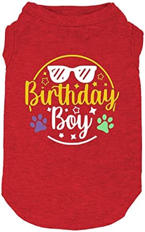 Pseći rođendanska poklon odjeća Dječak djevojčica Rođendanska košulja za mali veliki pseći prsluk za pseće štene odjeću