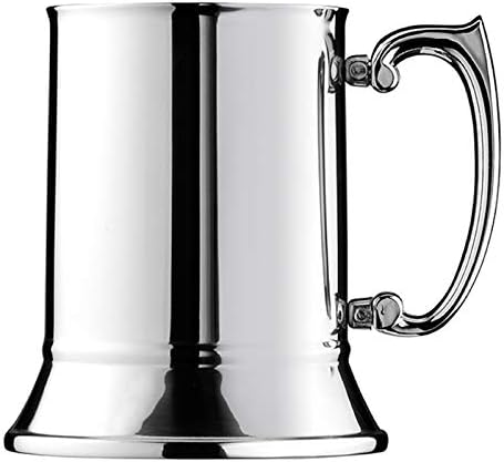 450ml pivska šalica od nehrđajućeg čelika, Tankard Stein Double Wall Cup Cocktail Doručak za mlijeko šalice s rukom