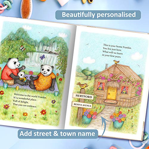 Personalizirana knjiga za djecu, poklon za 1. rođendan, knjiga dobrodošli u svijet za djecu od 0-4 godine