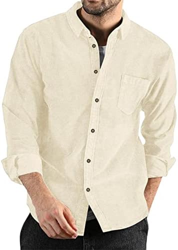 Corduroy majice za muškarce krute boje ogrlica s jednim grudima s jednim rukom dugih rukava kardigan bluza vlaga grickanja vrhova