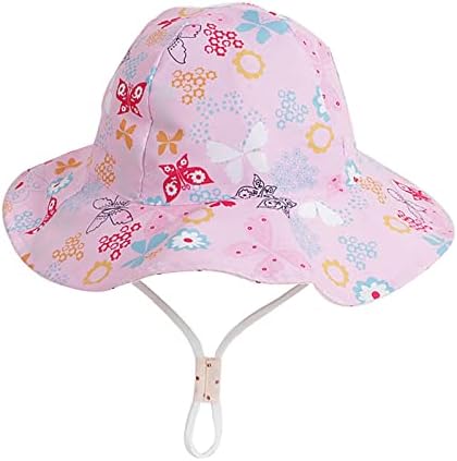 Uvjeren8 Podesivi široki kaputi šešir - Kids UPF50+ Ljetni šešir za kantu, ugodno prozračno zaštitno šešir za zaštitu od sunca