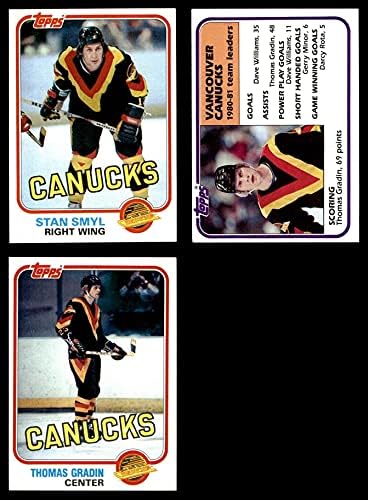 1981-82 Topps Vancouver Canucks Team Set Vancouver Canucks NM Canucks