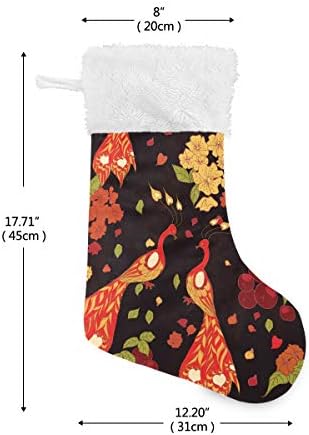 Pimilagu Fire Bird Božićne čarape 1 Pack 17.7 , Viseće čarape za božićni ukras
